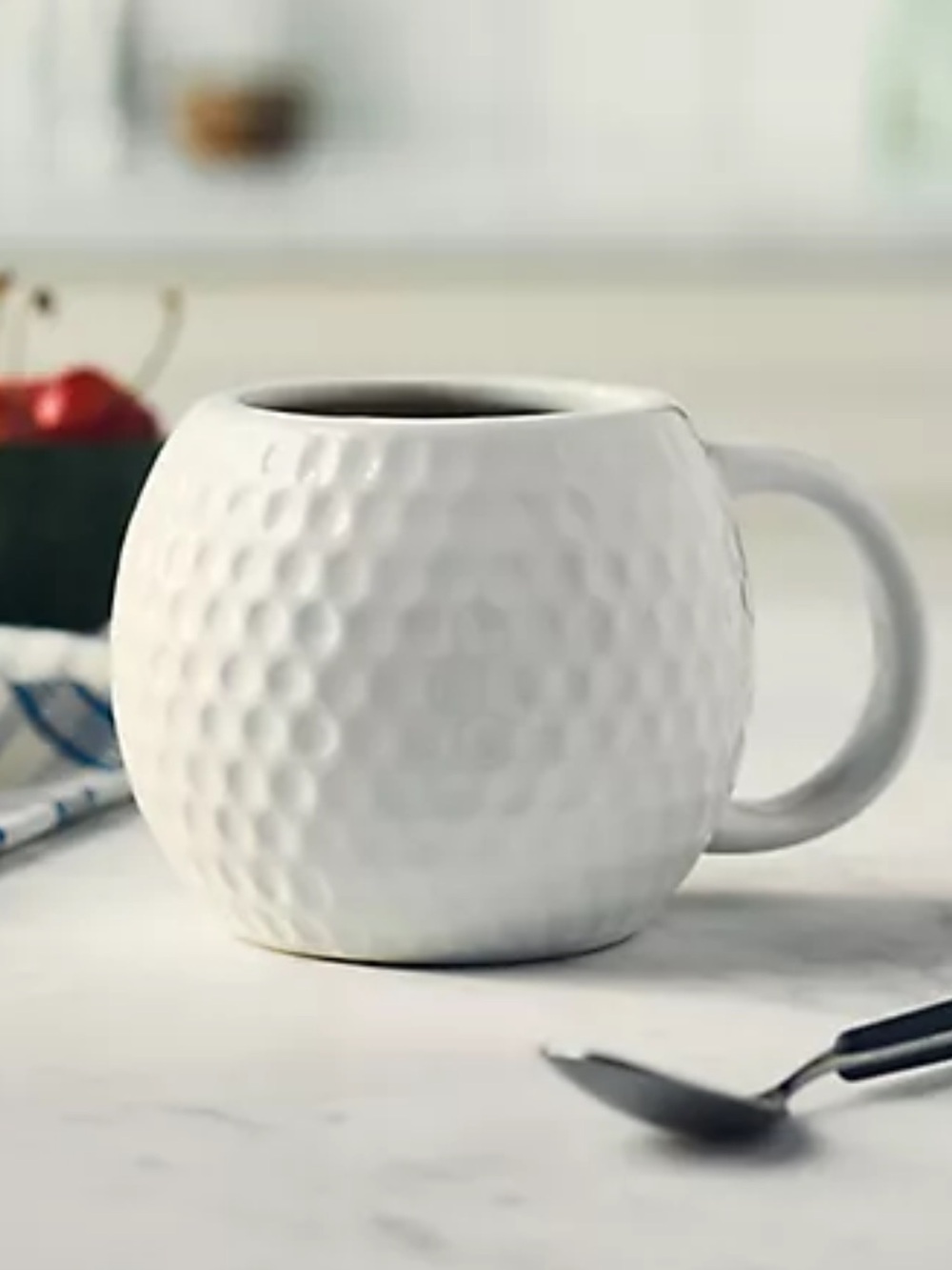 Anthropologie Golf Ball Ceramic Mug